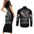 Angel Skull Couples Matching Short Sleeve Bodycon Dress and Long Sleeve Button Shirts She Whispered Back Iam The Storm DT01 - The Mazicc - S - S - Black