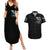 Angel Skull Couples Matching Summer Maxi Dress and Hawaiian Shirt She Whispered Back Iam The Storm DT01 - The Mazicc - S - S - Black