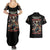 Angel Skull Couples Matching Summer Maxi Dress and Hawaiian Shirt Sometimes An Angel Sometimes A Hellraiser DT01 - The Mazicc - S - S - Black