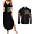 Angel Skull Couples Matching Summer Maxi Dress and Long Sleeve Button Shirt Sometimes An Angel Sometimes A Hellraiser DT01 - The Mazicc - S - S - Black