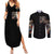 Angel Skull Couples Matching Summer Maxi Dress and Long Sleeve Button Shirts Sometimes An Angel Sometimes A Hellraiser DT01 - The Mazicc - S - S - Black