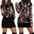 Angel Skull Hoodie Dress She Whispered Back Iam The Storm DT01 - The Mazicc - XS - Black -