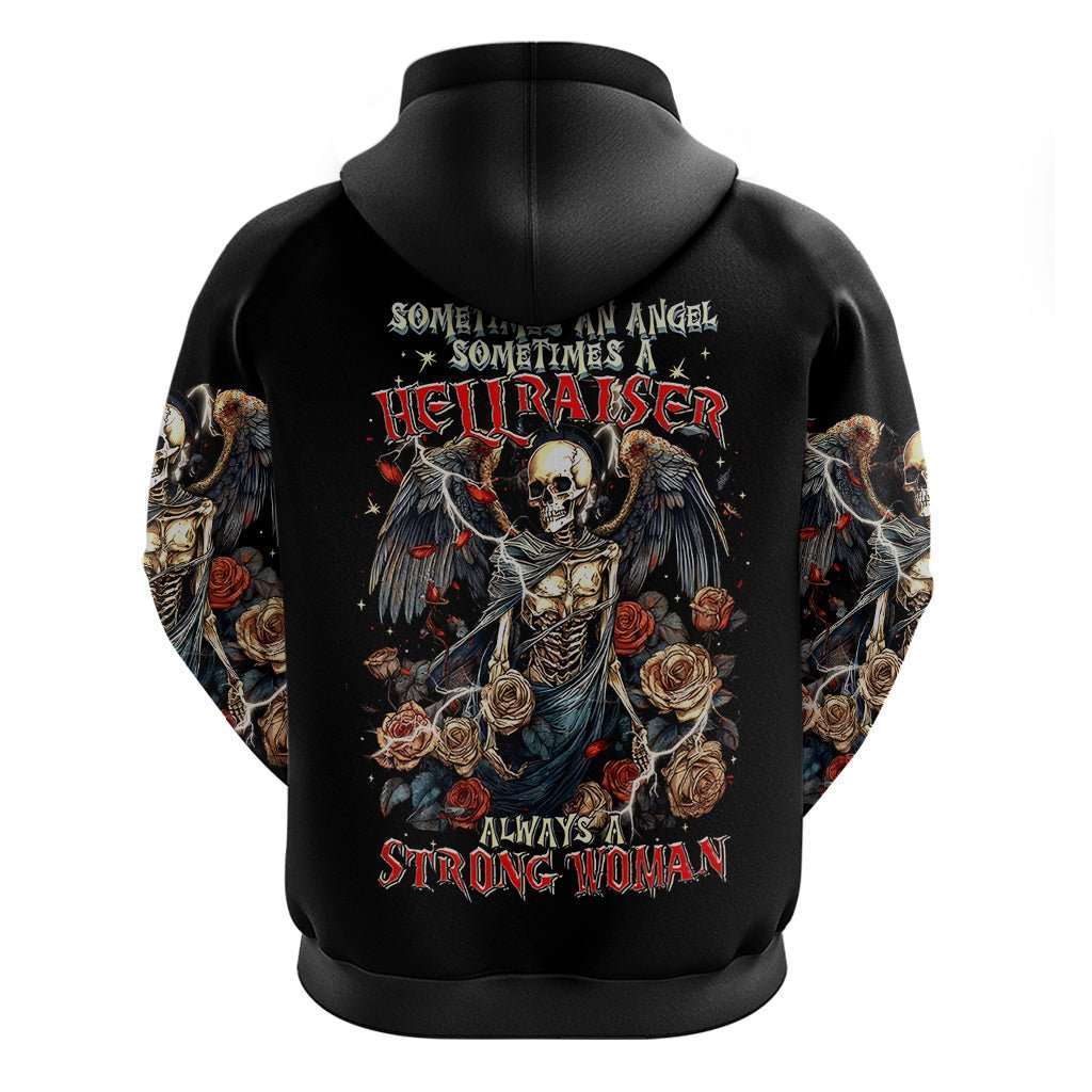 Angel Skull Hoodie Sometimes An Angel Sometimes A Hellraiser DT01 - The Mazicc - Pullover Hoodie - S - Black