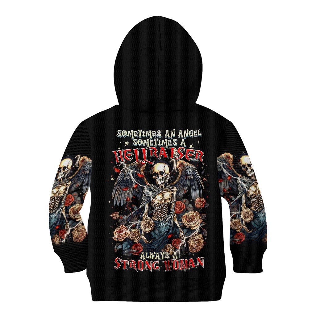 Angel Skull Kid Hoodie Sometimes An Angel Sometimes A Hellraiser DT01 - The Mazicc - Hoodie - Toddler 2T - Black