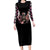 Angel Skull Long Sleeve Bodycon Dress She Whispered Back Iam The Storm DT01 - The Mazicc - Long Dress - S - Black