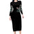 Angel Skull Long Sleeve Bodycon Dress She Whispered Back Iam The Storm DT01 - The Mazicc - Long Dress - S - Black