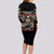 Angel Skull Long Sleeve Bodycon Dress Sometimes An Angel Sometimes A Hellraiser DT01 - The Mazicc - Long Dress - S - Black