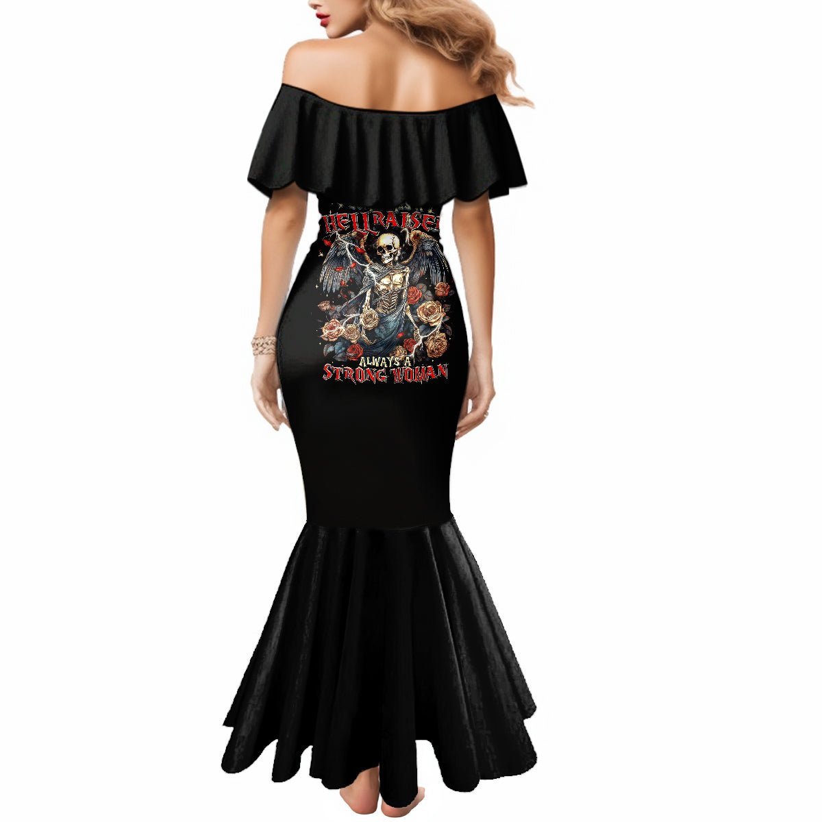 Angel Skull Mermaid Dress Sometimes An Angel Sometimes A Hellraiser DT01 - The Mazicc - Women - S - Black