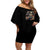 Angel Skull Off Shoulder Short Dress Sometimes An Angel Sometimes A Hellraiser DT01 - The Mazicc - Women - S - Black