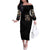 Angel Skull Off The Shoulder Long Sleeve Dress Sometimes An Angel Sometimes A Hellraiser DT01 - The Mazicc - Women - S - Black