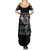 Angel Skull Summer Maxi Dress She Whispered Back Iam The Storm DT01 - The Mazicc - Women - S - Black