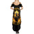 Angel Skull Summer Maxi Dress Underestimate Me That 'll Be Fun DT01 - The Mazicc - Women - S - Black