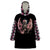 Angel Skull Wearable Blanket Hoodie She Whispered Back Iam The Storm DT01 - The Mazicc - Adult - One Size - Black