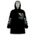 Angel Skull Wearable Blanket Hoodie She Whispered Back Iam The Storm DT01 - The Mazicc - Adult - One Size - Black