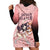 Anime Demon Slayer Nezuko Hoodie Dress Asanoha Pattern TS07 - The Mazicc - XS - Pink -