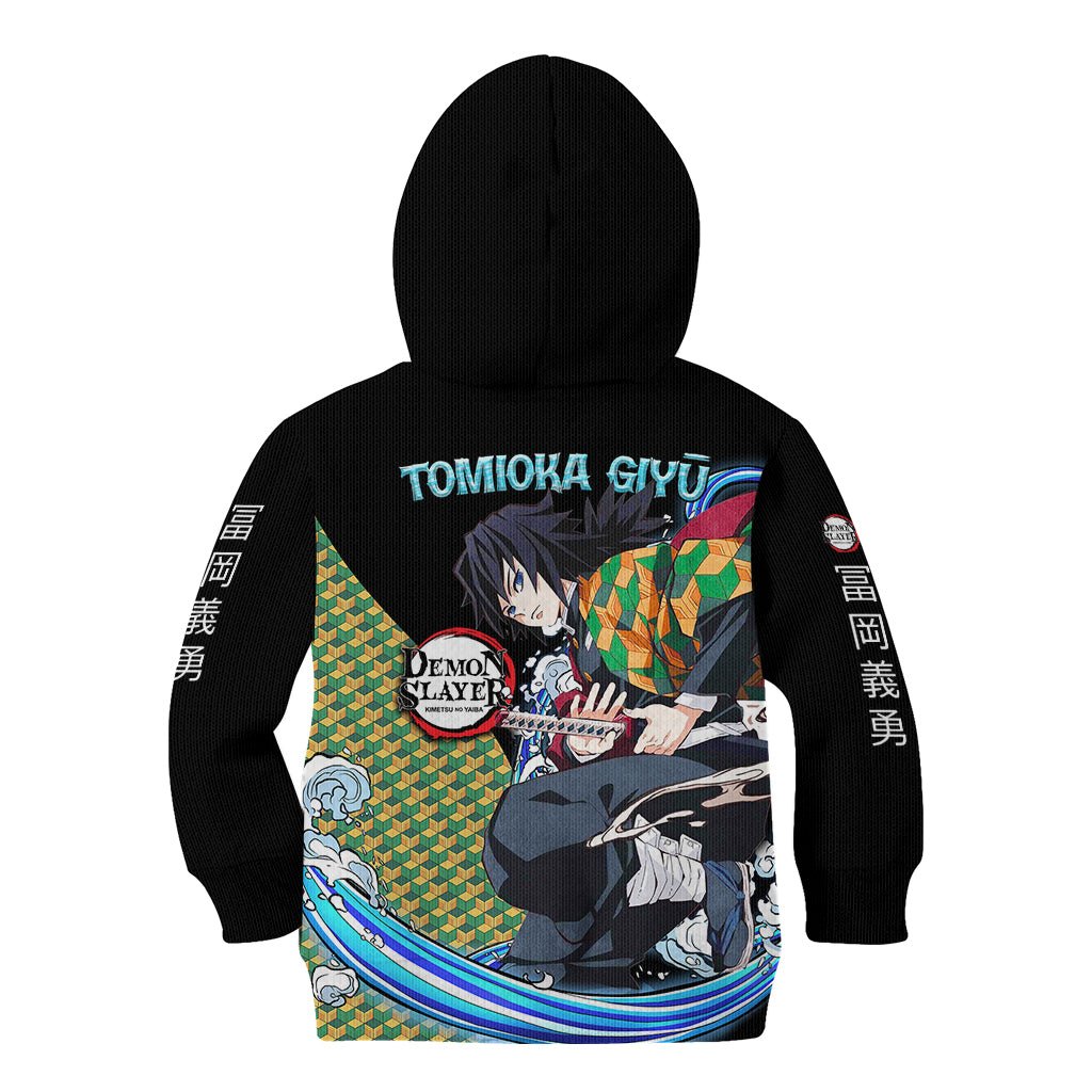 Anime Demon Slayers Giyuu Tomioka Kid Hoodie Basic Streetwear TS07 - The Mazicc - Hoodie - Toddler 2T - Art