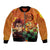 Anime Demon Slayers Kamado Tanjiro Bomber Jacket Hinokami Kagura TS07 - The Mazicc - Unisex - S - Orange