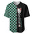 Anime Demon Slayers Tanjiro Baseball Jersey Ichimatsu Checkered Pattern TS07 - The Mazicc - S - Art -