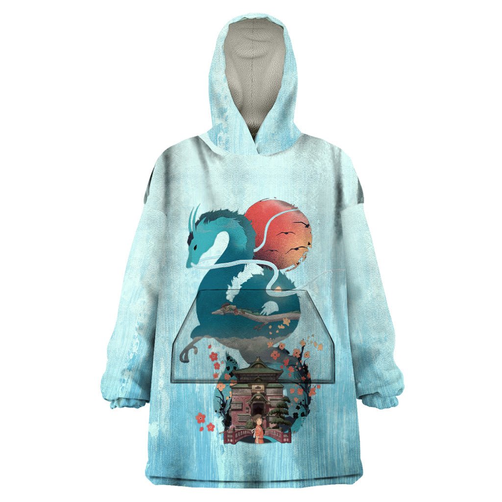 Anime Movie Chihiro Wearable Blanket Hoodie Artsy Style TS07 - The Mazicc - Adult - One Size - Art