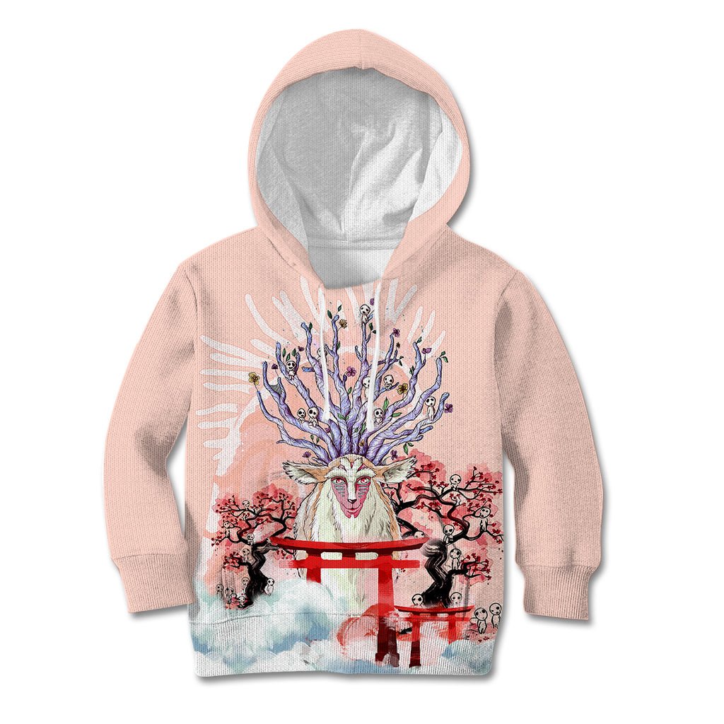 Anime Movie Wolf Princess Kid Hoodie Forest Spirits TS07 - The Mazicc - Hoodie - Toddler 2T - Art