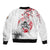 Anime One Piece Luffy Strawhat Bomber Jacket Sumi-e Painting Style TS07 - The Mazicc - Unisex - S - White