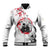 Anime One Piece Roronoa Zoro Baseball Jacket Sumi-e Painting Style TS07 - The Mazicc - Unisex - S - White