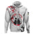 Anime One Piece Roronoa Zoro Hoodie Sumi-e Painting Style TS07 - The Mazicc - Pullover Hoodie - S - White