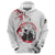 Anime One Piece Roronoa Zoro Hoodie Sumi-e Painting Style TS07 - The Mazicc - Pullover Hoodie - S - White