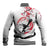 Anime One Piece Sanji Blackleg Baseball Jacket Sumi-e Painting Style TS07 - The Mazicc - Unisex - S - White