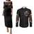 Anubis Skull Couples Matching Puletasi Dress and Long Sleeve Button Shirts Skull Anubis Don't Try To Figured Me Out DT01 - The Mazicc - S - S - Black