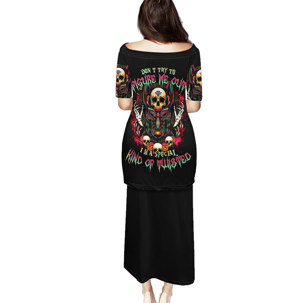 Anubis Skull Puletasi Skull Anubis Don't Try To Figured Me Out DT01 - The Mazicc - Long Dress - S - Black