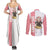 Anya Forger Couples Matching Summer Maxi Dress and Long Sleeve Button Shirt Spy x Family TS04 - The Mazicc - S - S - White/Pink