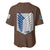 AOT Levi Ackerman Baseball Jersey TS04 - The Mazicc - S - Brown -