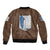 AOT Levi Ackerman Bomber Jacket TS04 - The Mazicc - Unisex - S - Brown