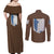 AOT Levi Ackerman Couples Matching Off Shoulder Maxi Dress and Long Sleeve Button Shirt TS04 - The Mazicc - S - S - Brown