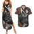 AOT Levi Ackerman Couples Matching Summer Maxi Dress and Hawaiian Shirt TS04 - The Mazicc - S - S - Brown