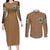 AOT Military Police Couples Matching Long Sleeve Bodycon Dress and Long Sleeve Button Shirt TS04 - The Mazicc - S - S - Brown