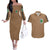 AOT Military Police Couples Matching Off The Shoulder Long Sleeve Dress and Hawaiian Shirt TS04 - The Mazicc - S - S - Brown