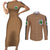 AOT Military Police Couples Matching Short Sleeve Bodycon Dress and Long Sleeve Button Shirt TS04 - The Mazicc - S - S - Brown