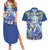 Aqua KonoSuba Couples Matching Summer Maxi Dress and Hawaiian Shirt Anime Style TS04 - The Mazicc - S - S - Blue