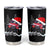 Christmas Red Jeep Tumbler Cup Jeep Skull