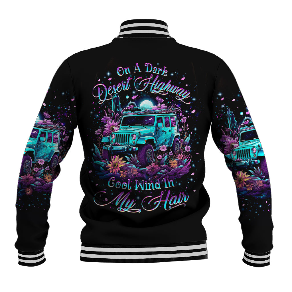 Forest Jeep Baseball Jacket On A Dark Desert Highway Cool Wind In My Hair