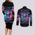 Fairy Skull Couples Matching Long Sleeve Bodycon Dress and Long Sleeve Button Shirt Let Karma Handle Their Fate