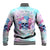 Flower Skull Baseball Jacket I'm Not Ant-Social I'm Just Not User Friendly