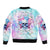 Flower Skull Bomber Jacket I'm Not Ant-Social I'm Just Not User Friendly