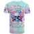 Flower Skull T Shirt I'm Not Ant-Social I'm Just Not User Friendly