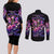 Fairy Skull Couples Matching Long Sleeve Bodycon Dress and Long Sleeve Button Shirt Let Karma Handle Their Fate