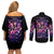 Fairy Skull Couples Matching Off Shoulder Short Dress and Long Sleeve Button Shirt Let Karma Handle Their Fate