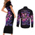 Fairy Skull Couples Matching Short Sleeve Bodycon Dress and Long Sleeve Button Shirt Let Karma Handle Their Fate