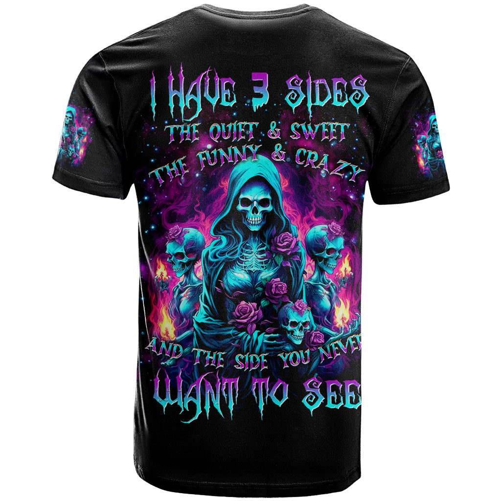 Witch Skull T Shirt I Have 3 Sides And The Side You Never Want To See